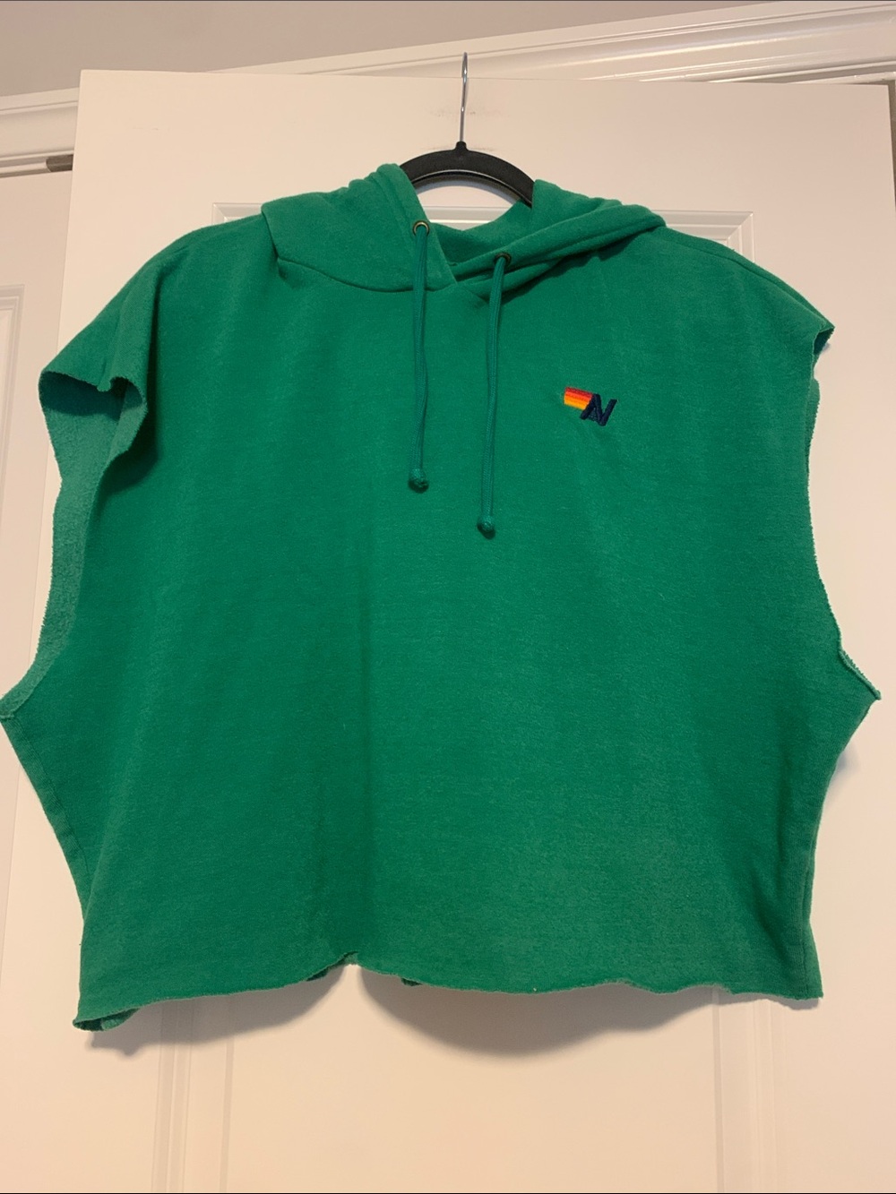 Aviator Nation Green Hooded Muscle Sweatshirt
Sz M, Good Condition